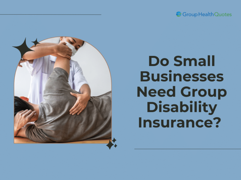 Physical therapist assisting injured employee, representing the importance of group disability insurance for small businesses, featured by Group-Health-Quotes.com